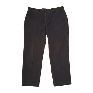VTG Lauren Ralph Lauren Corduroy Sz 38x30 Dark Navy Mens Straight Leg Dress Pant